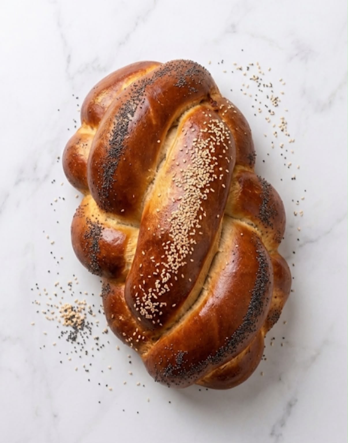 חלה מתוקה מקושטת
