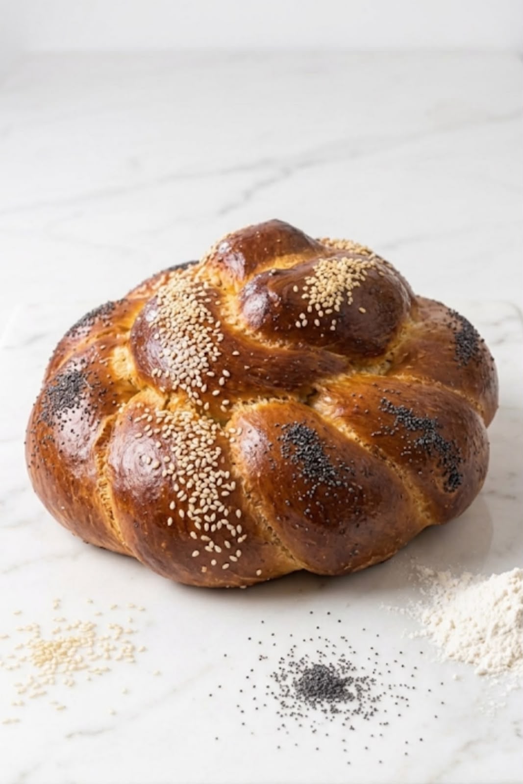 חלה מתוקה עגולה עם צימוקים